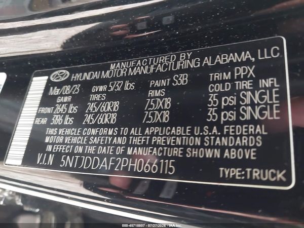 2023 HYUNDAI SANTA CRUZ SEL PREMIUM