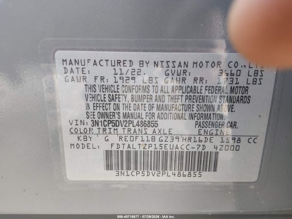 2023 NISSAN KICKS SR XTRONIC CVT