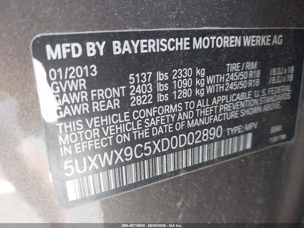 2013 BMW X3 XDRIVE28I