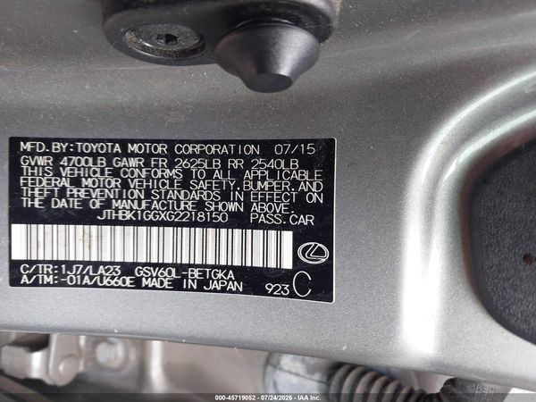 2016 LEXUS ES 350