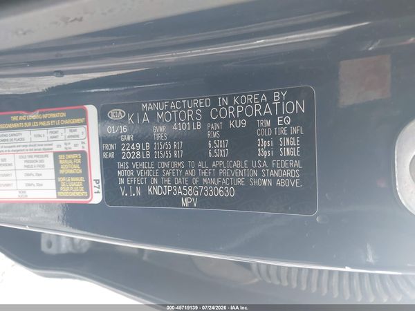 2016 KIA SOUL +