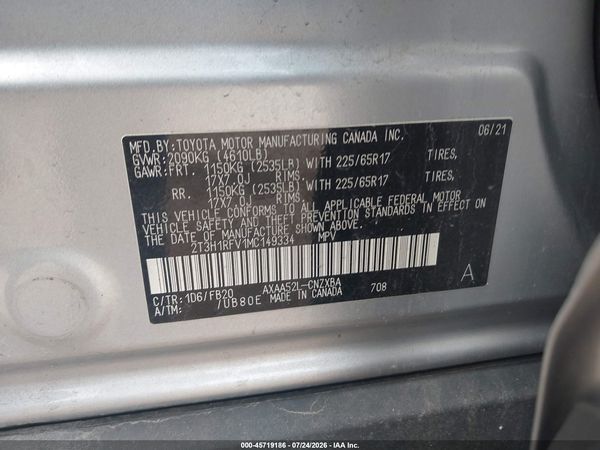 2021 TOYOTA RAV4 LE