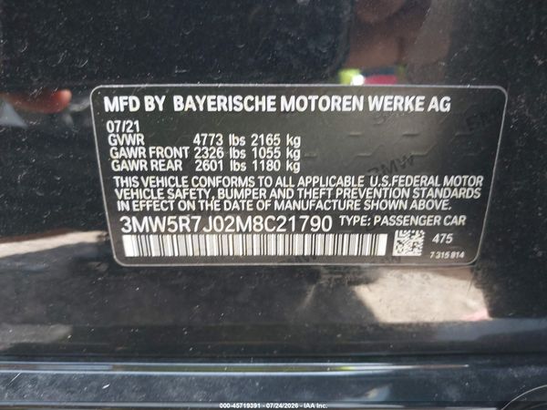 2021 BMW 330I XDRIVE