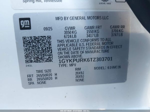 2026 CADILLAC LYRIQ SPORT AWD