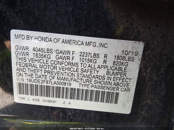 2020 ACURA ILX
