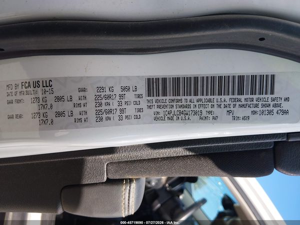 2016 JEEP CHEROKEE LATITUDE