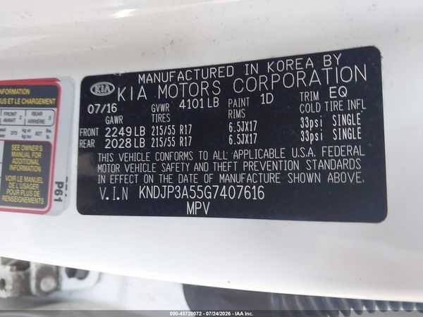 2016 KIA SOUL +