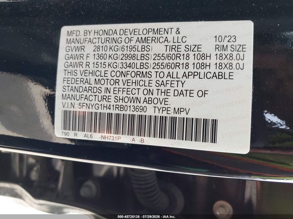 2024 HONDA PILOT EX-L