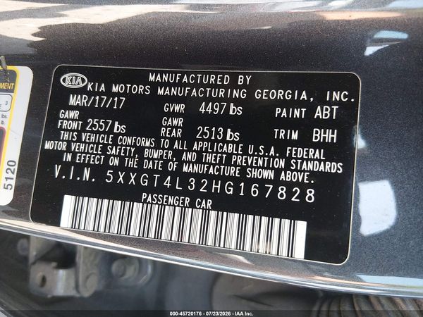 2017 KIA OPTIMA LX