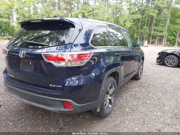2016 TOYOTA HIGHLANDER XLE V6