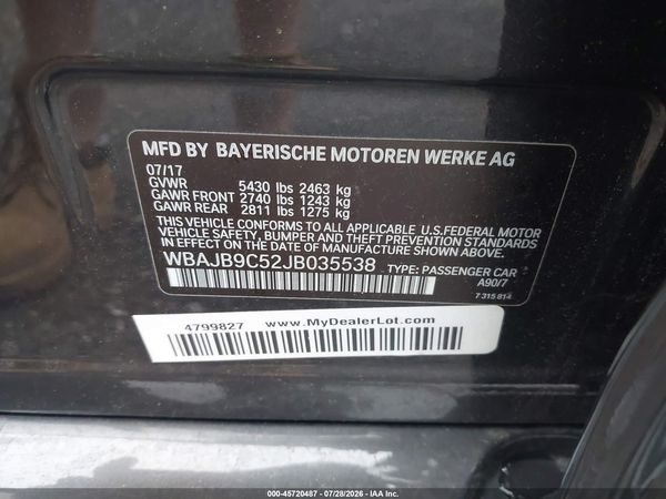 2018 BMW M550I XDRIVE