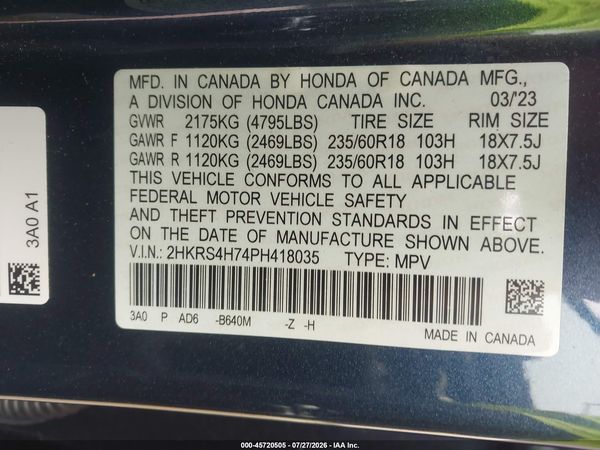 2023 HONDA CR-V EX-L AWD