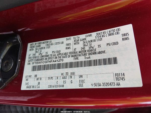 2017 FORD F-150