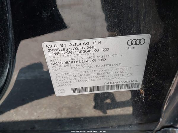 2015 AUDI Q5 2.0T PREMIUM