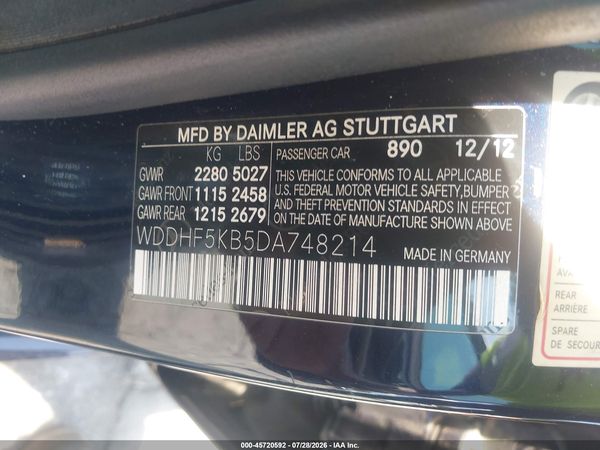 2013 MERCEDES-BENZ E 350 E350