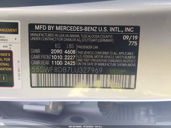 2020 MERCEDES-BENZ C 300 C300