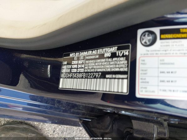 2015 MERCEDES-BENZ E 350 E350
