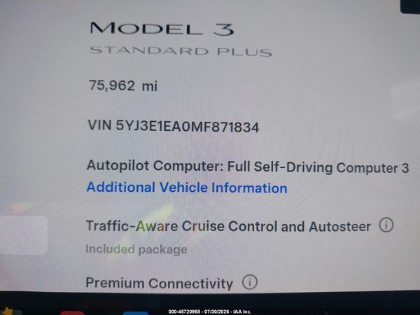 2021 TESLA MODEL 3