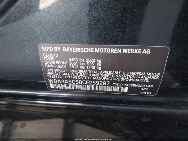 2012 BMW 328I