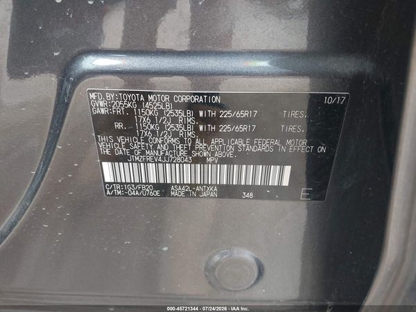 2018 TOYOTA RAV4 LE