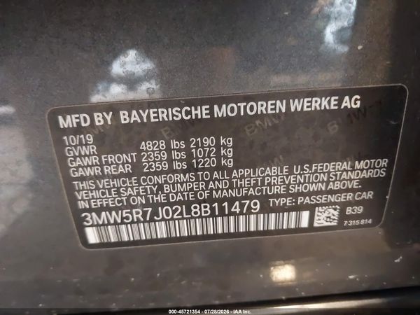 2020 BMW 330I XDRIVE