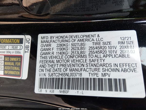 2022 ACURA RDX A-SPEC PACKAGE