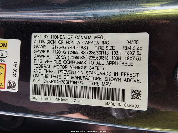 2025 HONDA CR-V EX-L AWD