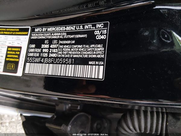 2015 MERCEDES-BENZ C 300 Base