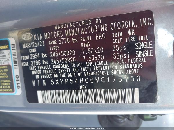 2021 KIA TELLURIDE SX