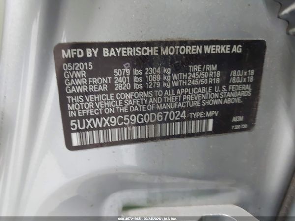 2016 BMW X3 XDRIVE28I