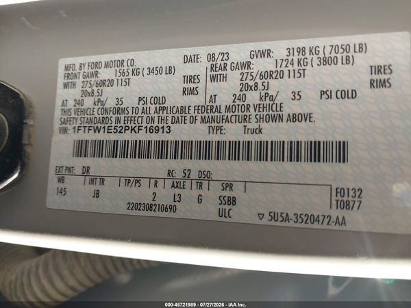 2023 FORD F-150 XL