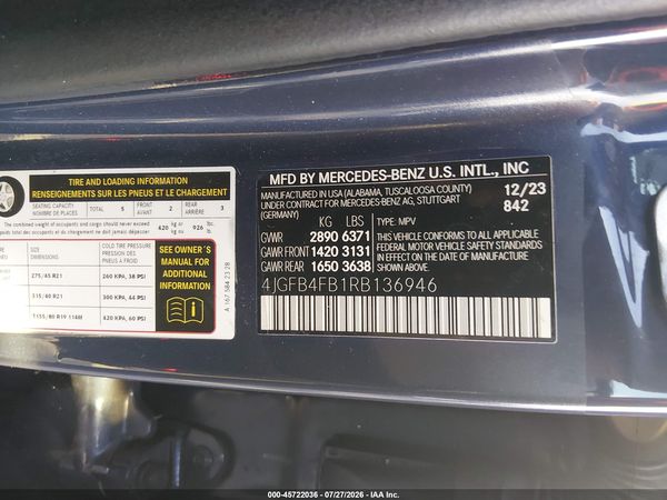2024 MERCEDES-BENZ GLE 350 4MATIC