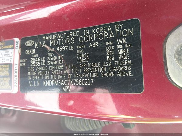 2019 KIA SPORTAGE LX
