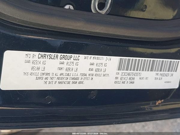 2014 CHRYSLER 300 300S — I9
