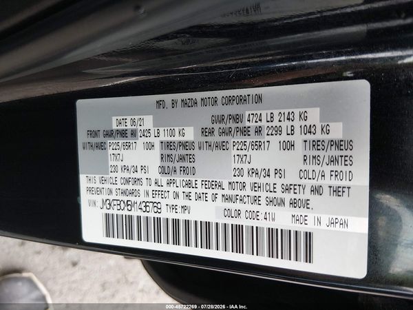 2021 MAZDA CX-5 TOURING