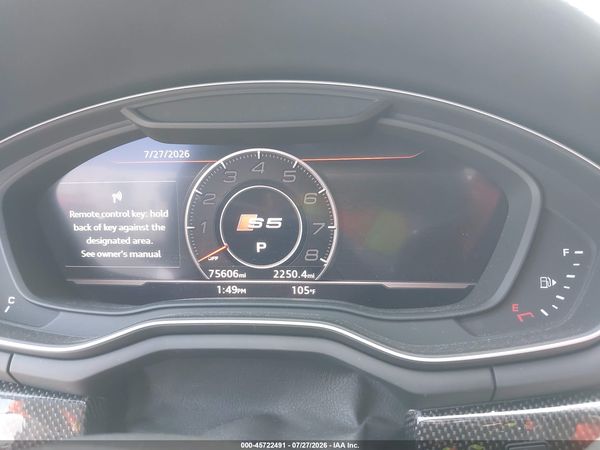 2018 AUDI S5 3.0T PREMIUM PLUS