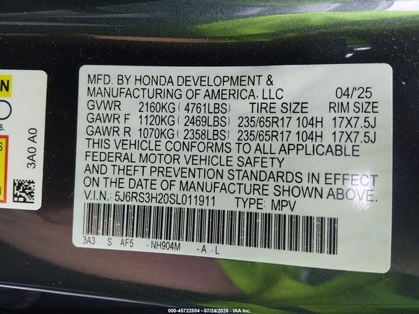 2025 HONDA CR-V LX 2WD