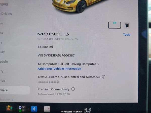 2020 TESLA MODEL 3