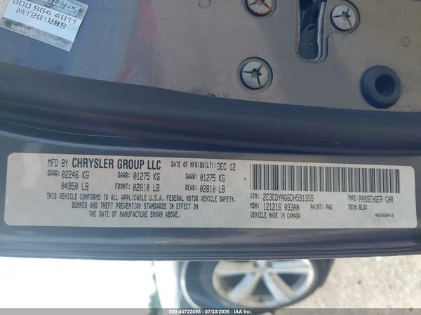 2013 DODGE CHALLENGER SXT PLUS