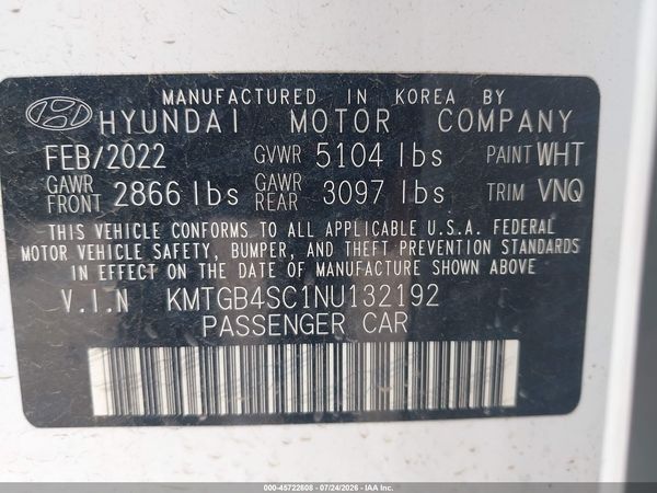 2022 GENESIS G80 2.5T RWD