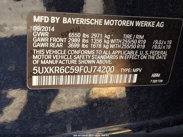 2015 BMW X5 XDRIVE50I