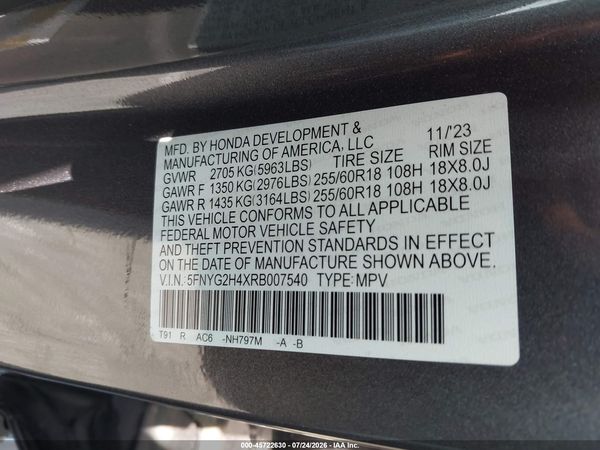 2024 HONDA PILOT EX-L