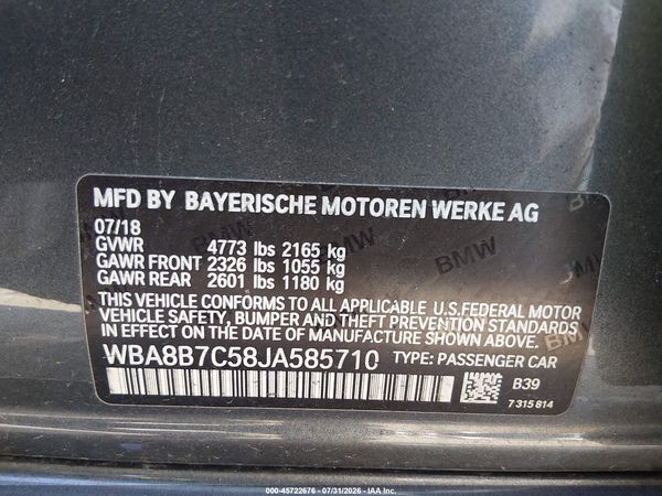 2018 BMW 340I XDRIVE