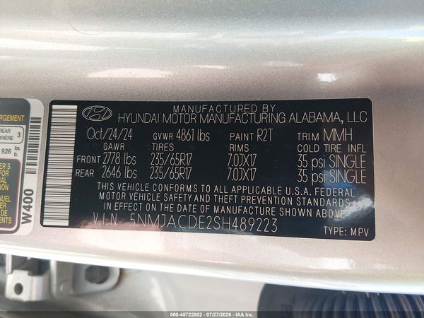 2025 HYUNDAI TUCSON SE