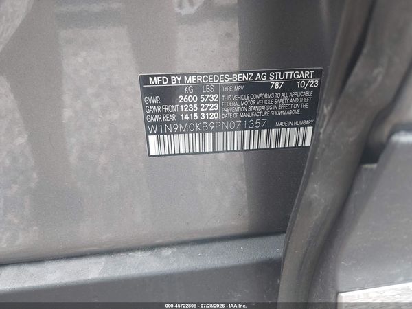 2023 MERCEDES-BENZ EQB 300 SUV 4MATIC