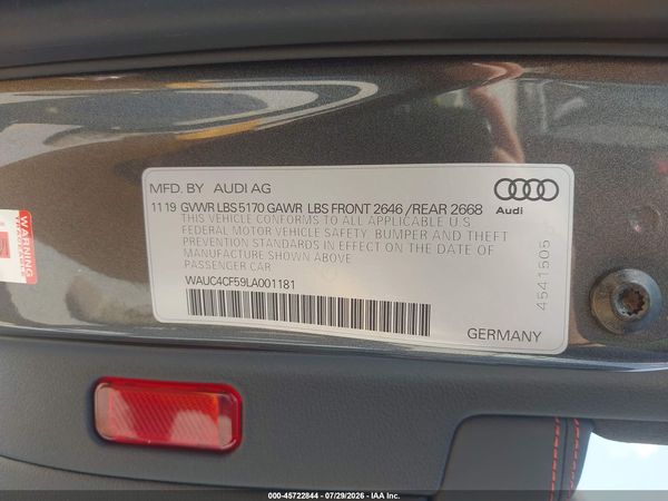 2020 AUDI S5 SPORTBACK