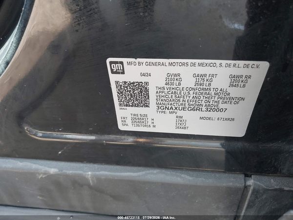 2024 CHEVROLET EQUINOX AWD LT — I9