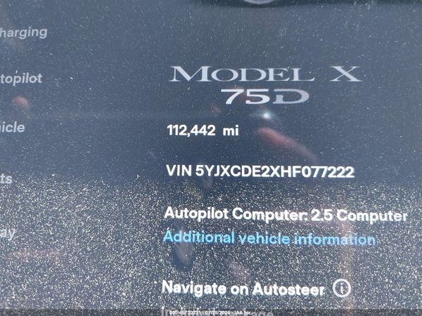 2017 TESLA MODEL X 100D/75D/90D