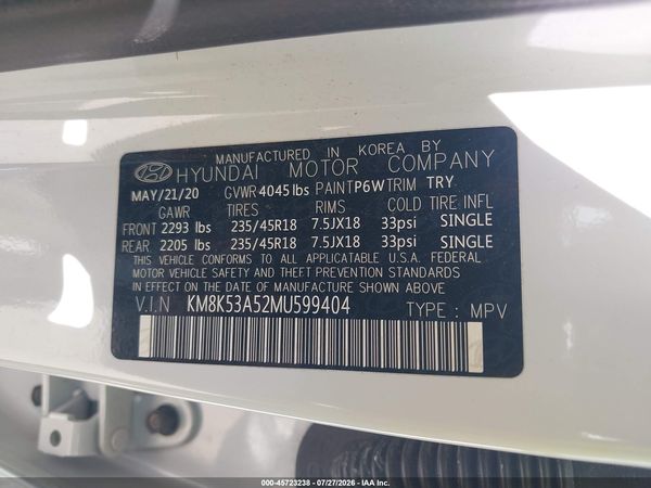 2021 HYUNDAI KONA ULTIMATE