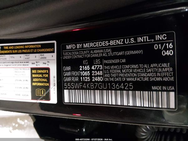 2016 MERCEDES-BENZ C 300 4MATIC